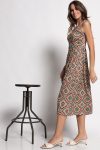 VESTIDO ESTAMPADO SAFARI VOLANTE ANGEL IGLESIAS