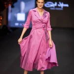 Angel Iglesias Moda. vestido camisero midi